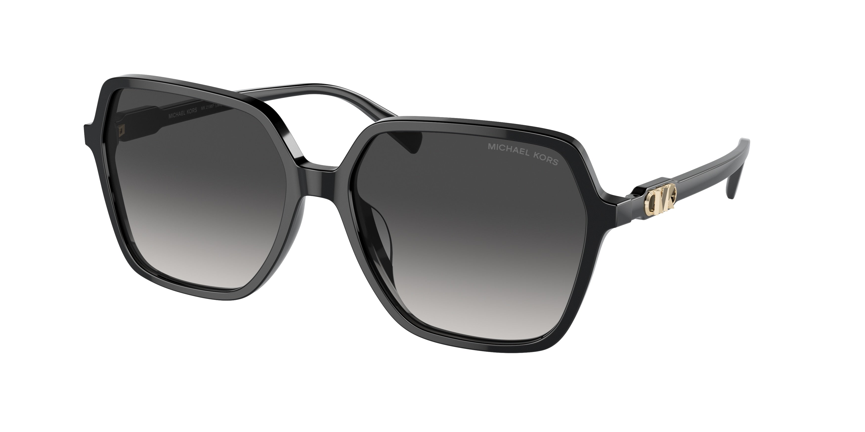 Michael Kors JASPER MK2196F Square Sunglasses  30058G-Black 60-150-15 - Color Map Black