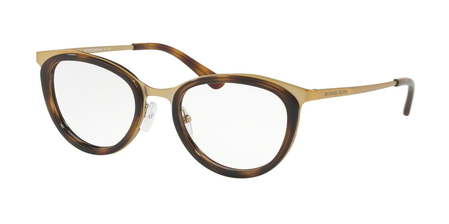 Michael Kors CAPETOWN MK3021 Cat Eye Eyeglasses  1168-MATTE PALE GOLD-TONE 51-19-140 - Color Map gold