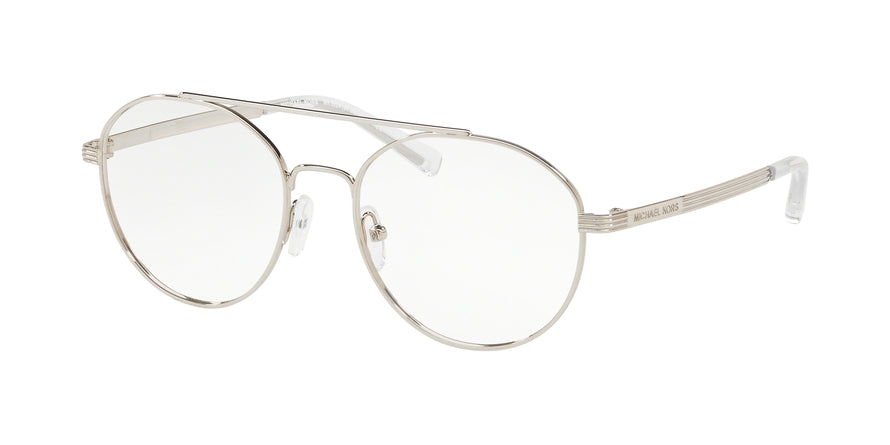 Michael Kors ST. BARTS MK3024 Irregular Eyeglasses  1153-SILVER 52-17-135 - Color Map silver