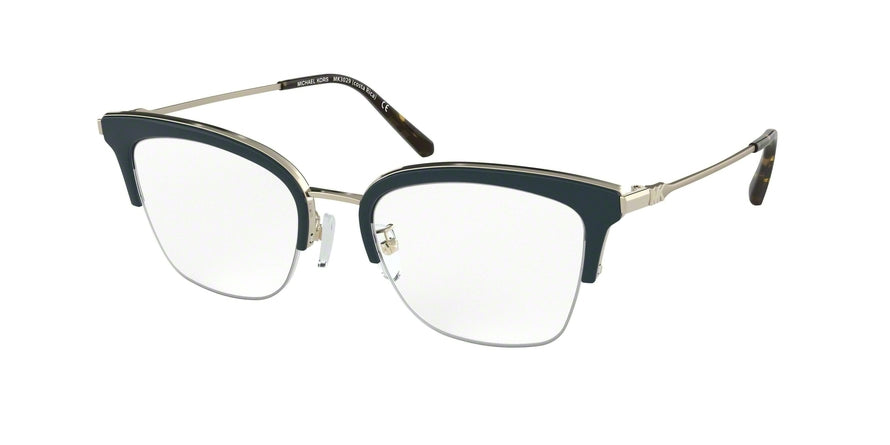 Michael Kors COSTA RICA MK3029 Cat Eye Eyeglasses  1014-SHINY PALE GOLD 51-19-140 - Color Map gold