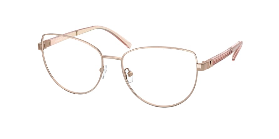 Michael Kors CATANIA MK3046 Cat Eye Eyeglasses  1108-ROSE GOLD 55-16-140 - Color Map pink