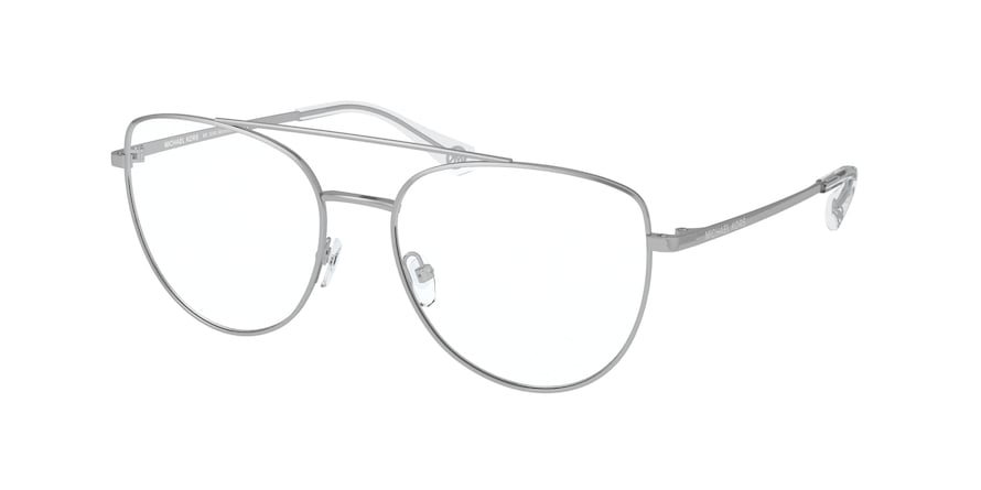 Michael Kors MONTREAL MK3048 Pilot Eyeglasses  1118-SILVER 54-17-140 - Color Map silver