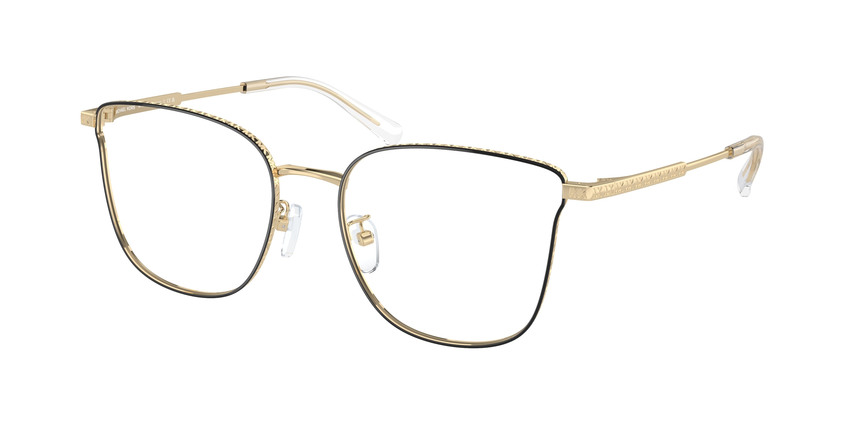 Michael Kors KOH LIPE MK3073D Cat Eye Eyeglasses  1014-Light Gold 55-145-18 - Color Map Gold