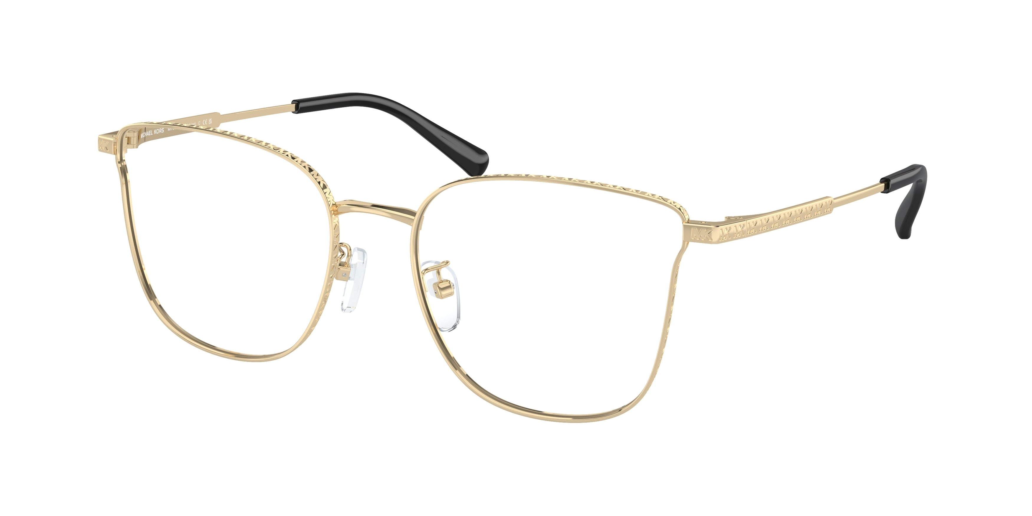 Michael Kors KOH LIPE MK3073D Cat Eye Eyeglasses  1016-Light Gold 55-145-18 - Color Map Gold