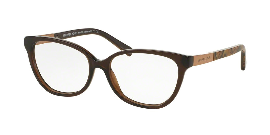 Michael Kors ADELAIDE III MK4029F Butterfly Eyeglasses  3116-DK BROWN TIGERS EYE 53-15-135 - Color Map brown