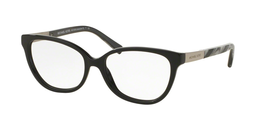 Michael Kors ADELAIDE III MK4029F Butterfly Eyeglasses  3120-BLACK METALLIC BLACK MARBLE 53-15-135 - Color Map black
