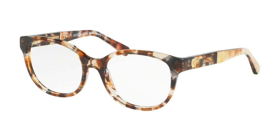 Michael Kors RANIA III MK4032F Round Eyeglasses  3169-TIGER TORTOISE 51-17-135 - Color Map havana