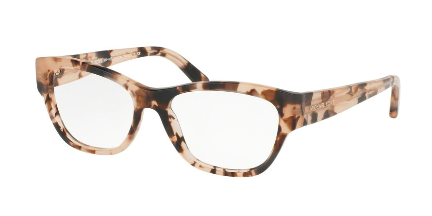 Michael Kors YLLIANA MK4037 Square Eyeglasses  3026-PINK TORTOISE 53-16-135 - Color Map havana