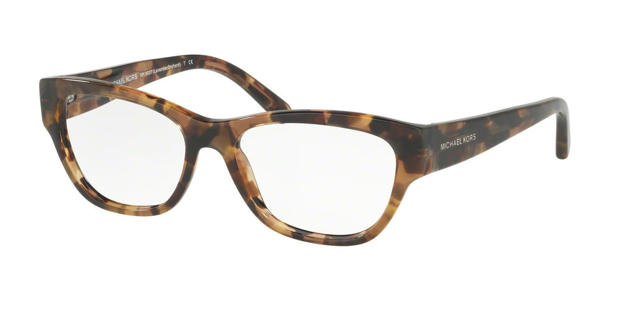 Michael Kors YLLIANA MK4037 Square Eyeglasses  3210-BROWN MEDLEY 53-16-135 - Color Map brown