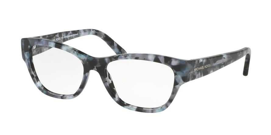 Michael Kors YLLIANA MK4037 Square Eyeglasses  3214-BLACK MOSAIC 53-16-135 - Color Map black