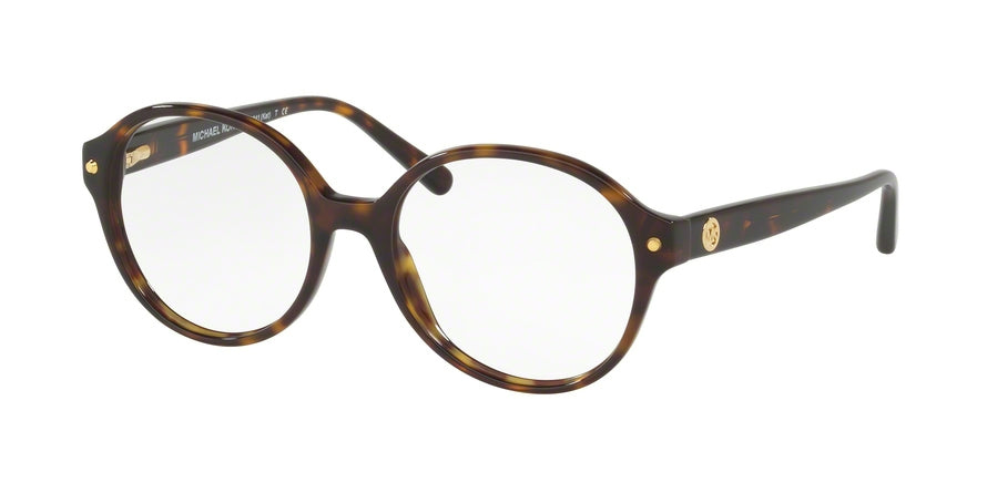 Michael Kors KAT MK4041 Round Eyeglasses  3006-DARK TORTOISE ACETATE 51-17-135 - Color Map havana