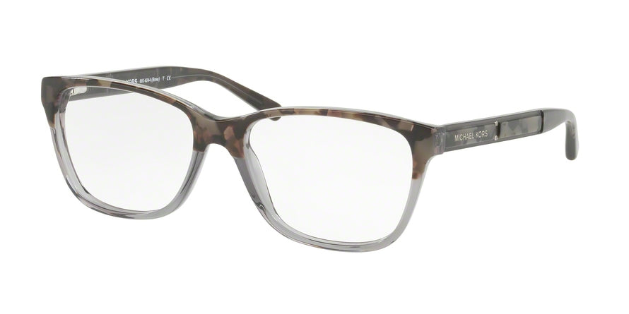 Michael Kors BREE MK4044 Square Eyeglasses  3260-GRAY TORT GRAPHIC 54-16-135 - Color Map havana