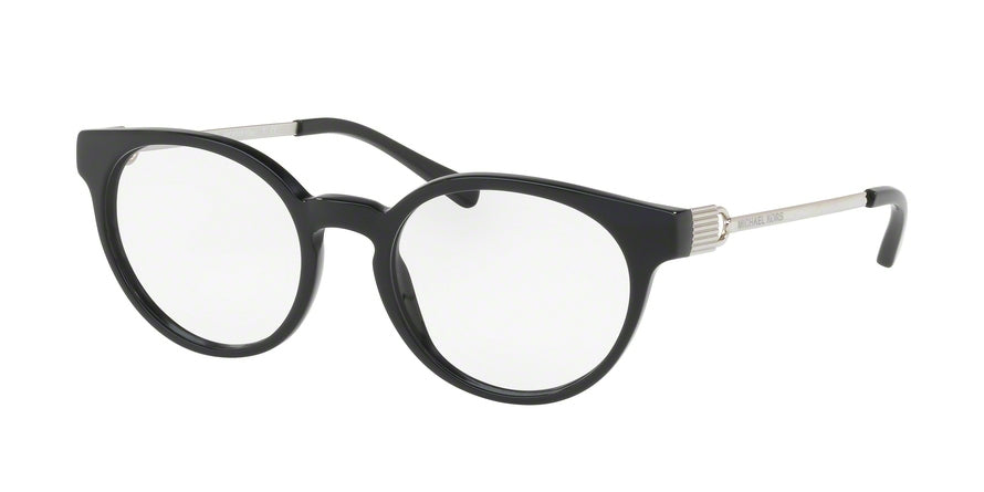 Michael Kors MK4048F Round Eyeglasses  3163-BLACK 53-19-140 - Color Map black