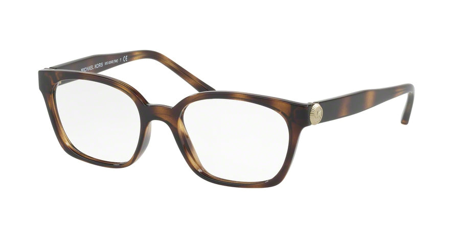 Michael Kors VAL MK4049 Cat Eye Eyeglasses  3285-DARK TORTOISE 52-17-135 - Color Map havana