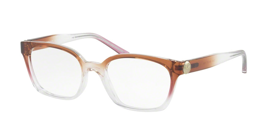Michael Kors VAL MK4049 Cat Eye Eyeglasses  3286-BROWN/PINK/CRYSTAL 52-17-135 - Color Map brown