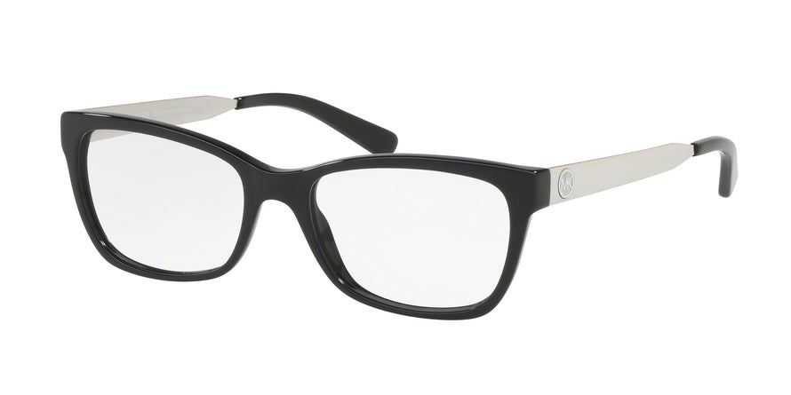 Michael Kors MARSEILLES MK4050 Square Eyeglasses  3163-BLACK 53-17-140 - Color Map black