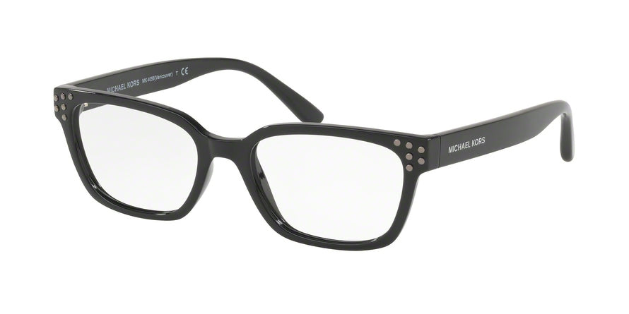 Michael Kors VANCOUVER MK4056 Rectangle Eyeglasses  3009-BLACK 53-17-140 - Color Map black