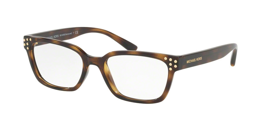 Michael Kors VANCOUVER MK4056 Rectangle Eyeglasses  3336-DARK TORTOISE 53-17-140 - Color Map tortoise