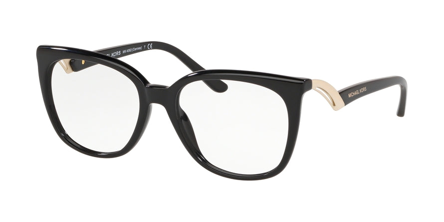 Michael Kors CANNES MK4062F Square Eyeglasses  3005-BLACK 54-17-140 - Color Map black