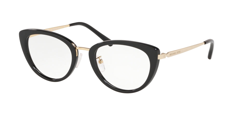 Michael Kors BRICKELL MK4063 Cat Eye Eyeglasses  3332-BLACK 51-20-140 - Color Map black