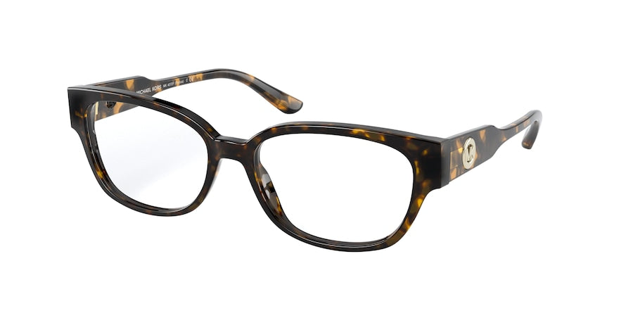 Michael Kors PADUA MK4072F Rectangle Eyeglasses  3006-DARK TORT 54-16-140 - Color Map havana