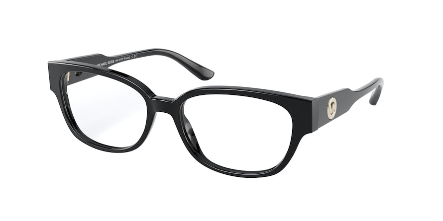 Michael Kors PADUA MK4072F Rectangle Eyeglasses  3332-BLACK 54-16-140 - Color Map black