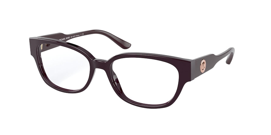 Michael Kors PADUA MK4072F Rectangle Eyeglasses  3344-CORDOVAN 54-16-140 - Color Map clear