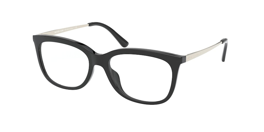 Michael Kors SEATTLE MK4073U Pillow Eyeglasses  3332-BLACK 52-16-140 - Color Map black