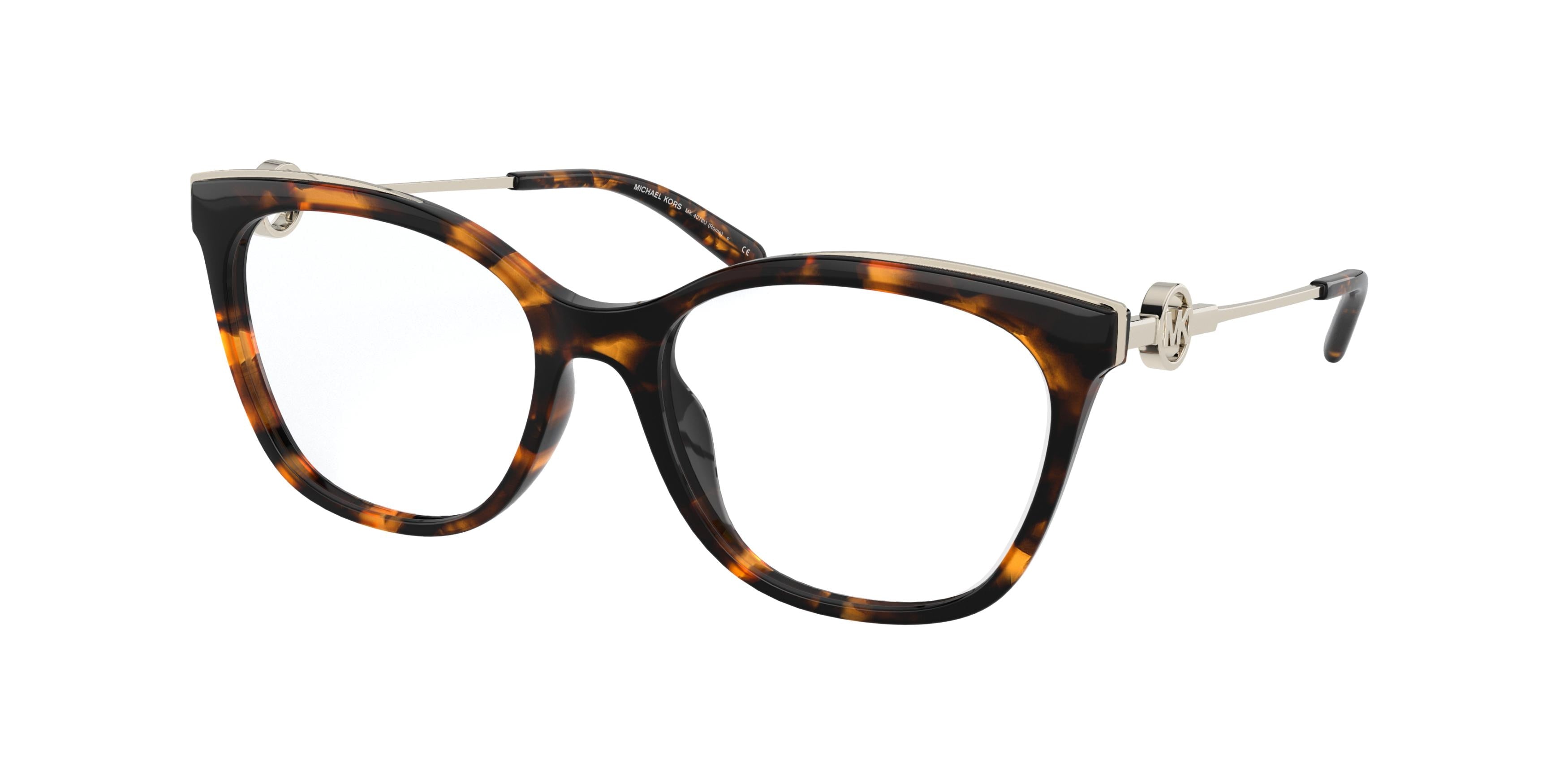 Michael Kors ROME MK4076U Square Eyeglasses  3006-Dark Tortoise 54-140-17 - Color Map Tortoise