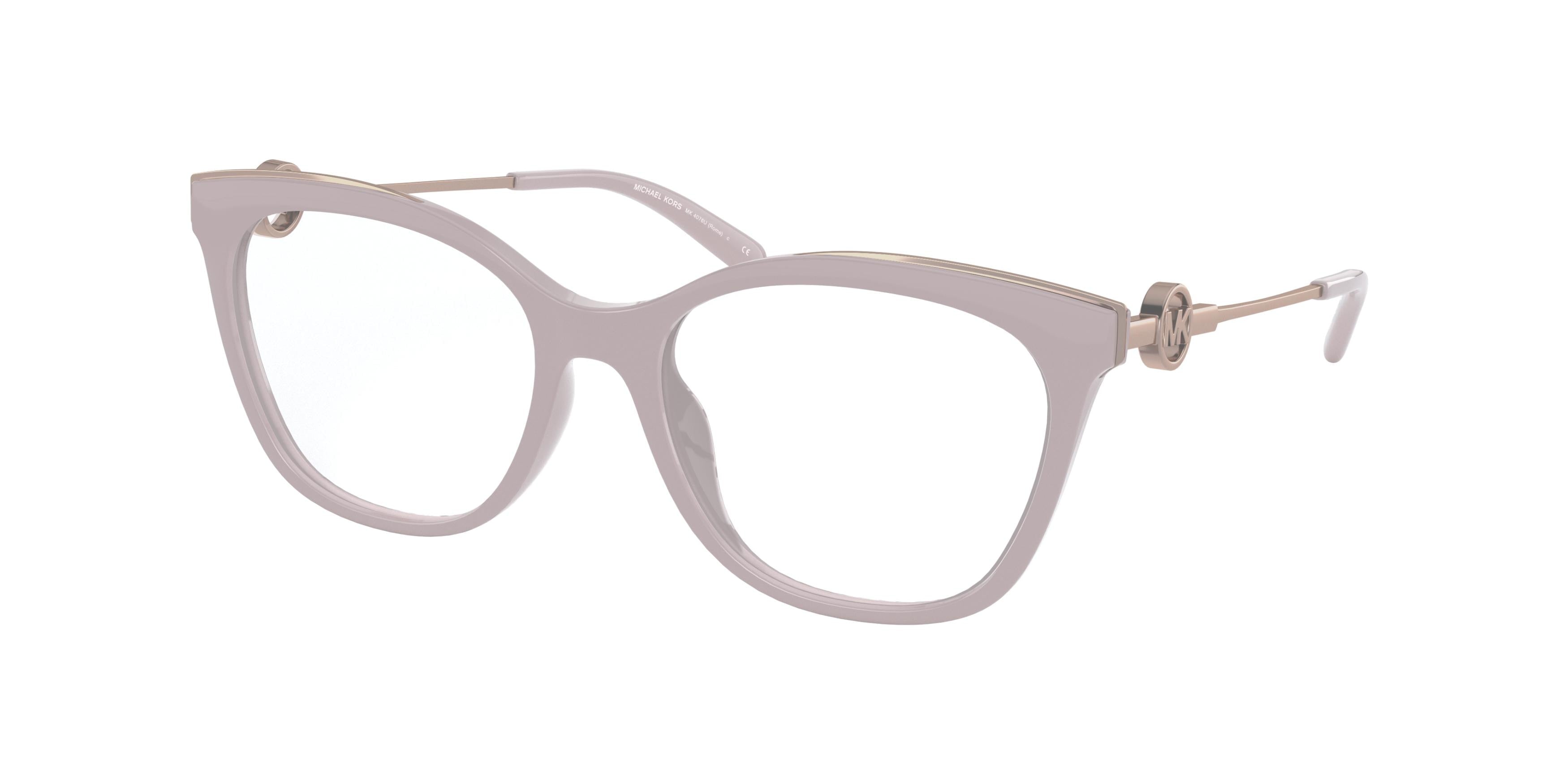 Michael Kors ROME MK4076U Square Eyeglasses  3995-Truffle 54-140-17 - Color Map Brown