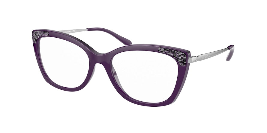 Michael Kors BELMONTE MK4077 Rectangle Eyeglasses  3556-IRIS 54-17-140 - Color Map violet