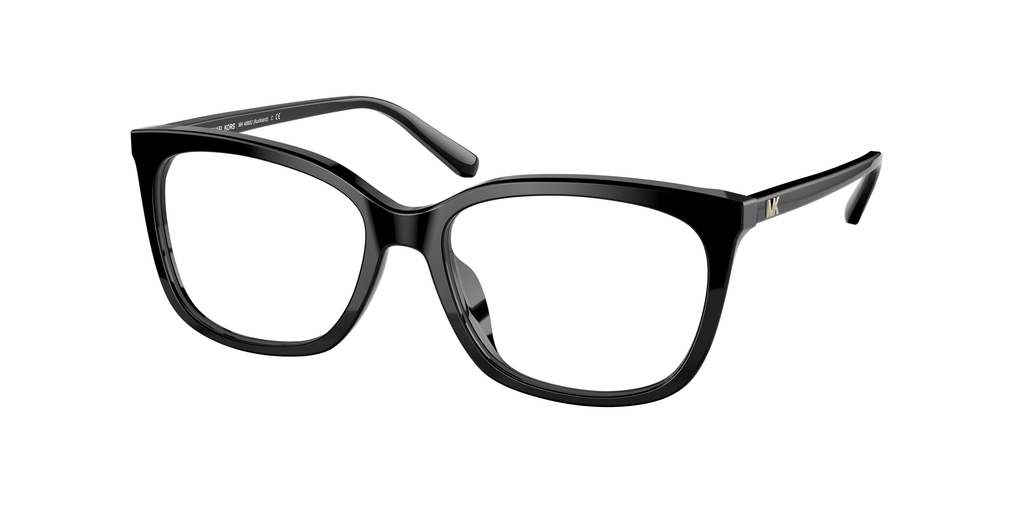 Michael Kors AUCKLAND MK4080U Pillow Eyeglasses  3005-Black 54-140-16 - Color Map Black