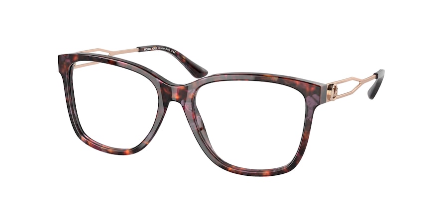 Michael Kors SITKA MK4088F Square Eyeglasses  3099-PINK TORTOISE 55-16-140 - Color Map pink