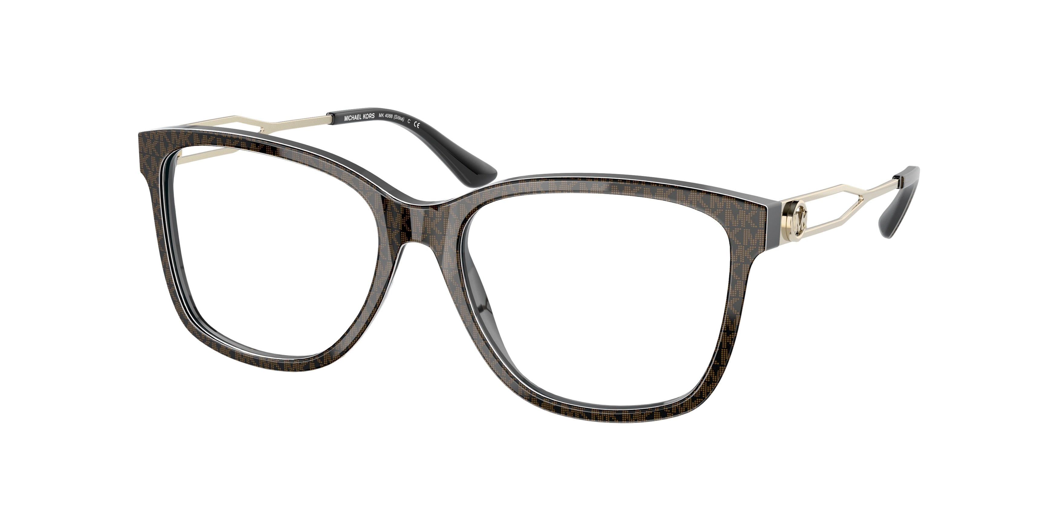 Michael Kors SITKA MK4088 Square Eyeglasses  3706-Brown 53-140-16 - Color Map Brown