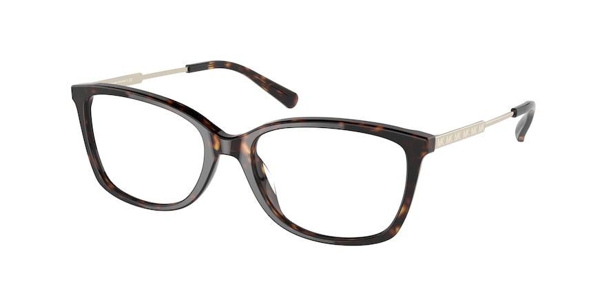 Michael Kors PAMPLONA MK4092F Rectangle Eyeglasses  3006-DARK TORTOISE 54-17-145 - Color Map havana