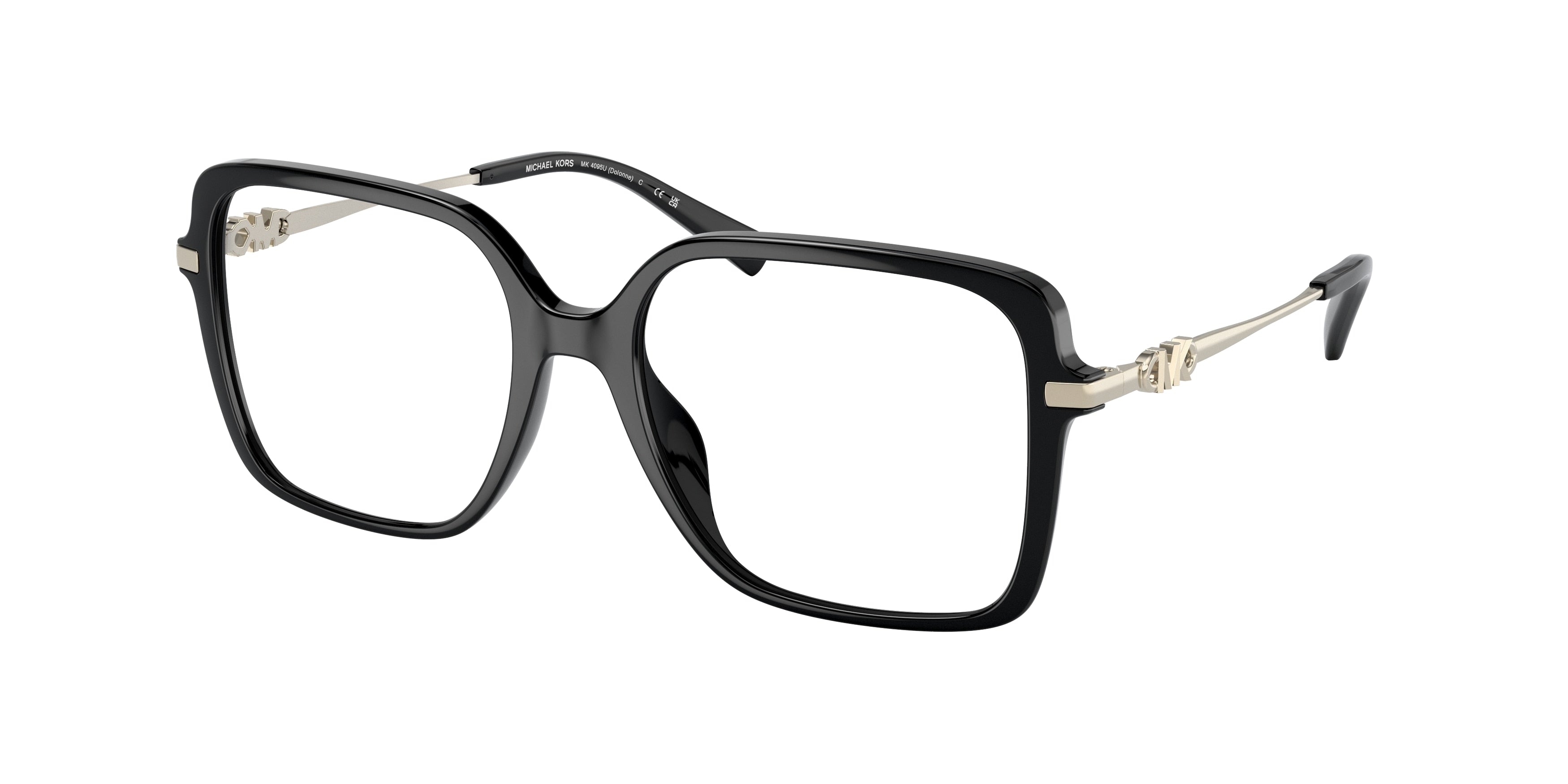 Michael Kors DOLONNE MK4095U Square Eyeglasses  3005-Black 53-140-17 - Color Map Black