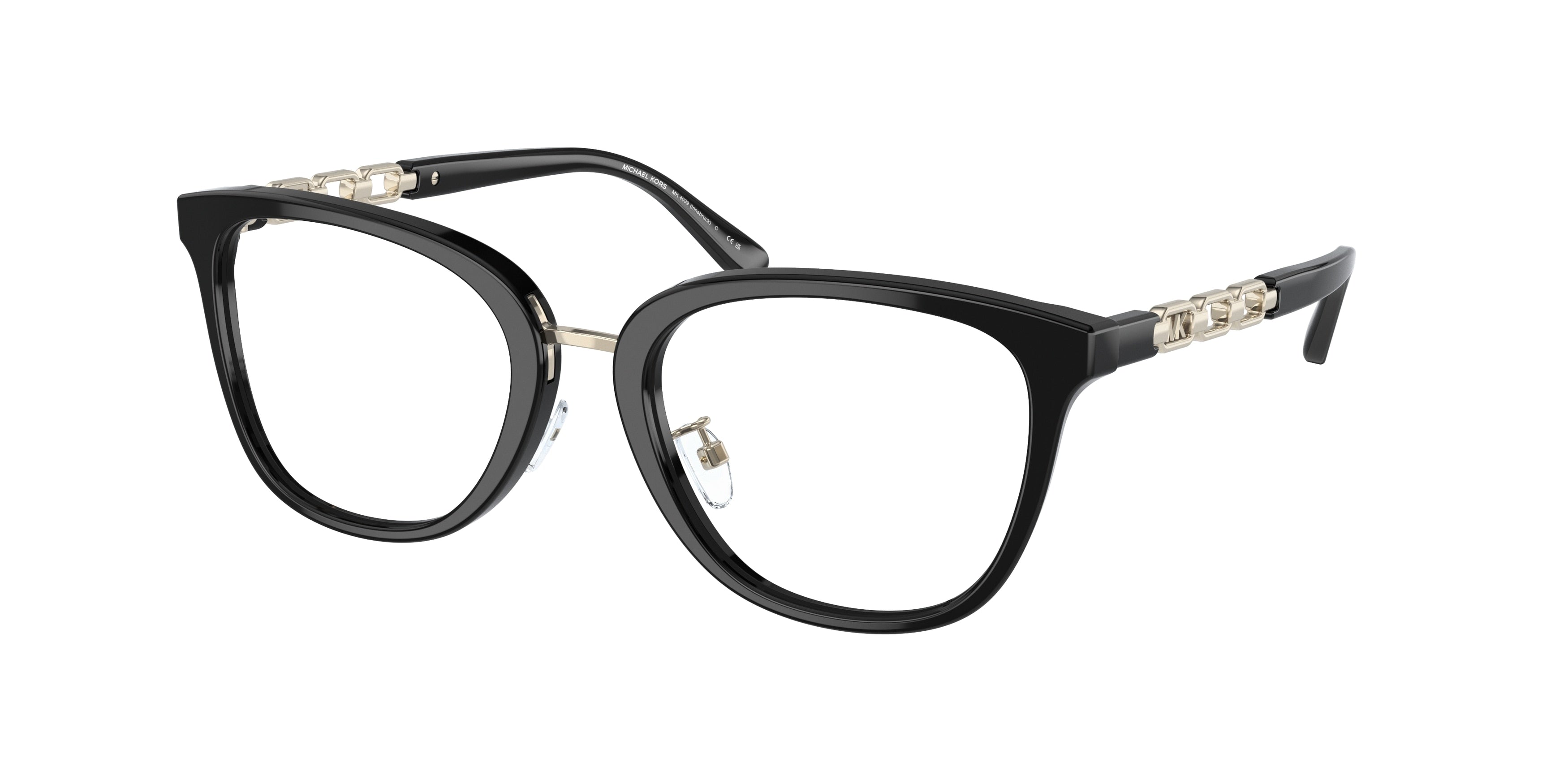 Michael Kors INNSBRUCK MK4099 Square Eyeglasses  3005-Black 52-140-19 - Color Map Black