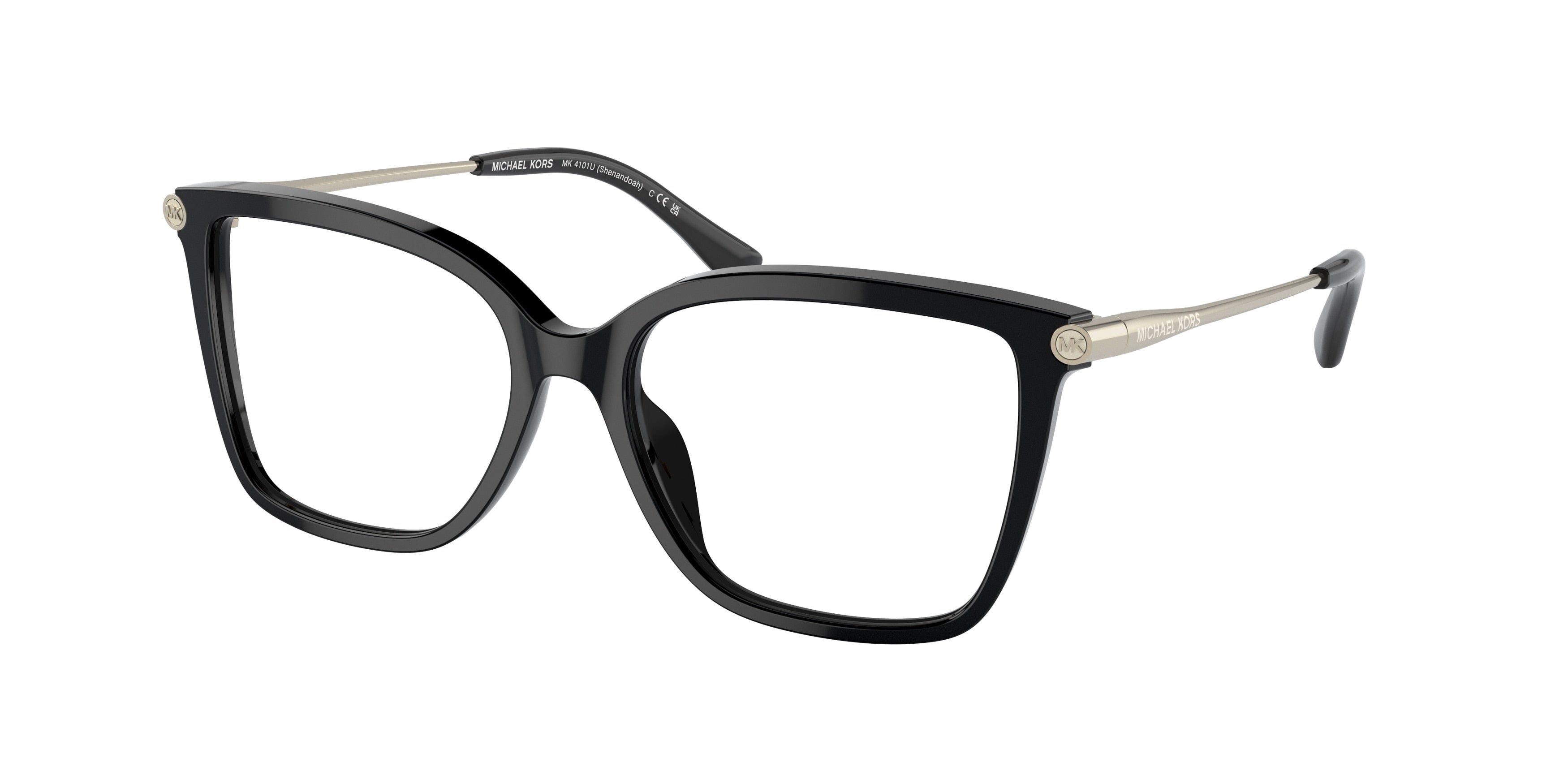 Michael Kors SHENANDOAH MK4101U Square Eyeglasses  3005-Black 53-140-16 - Color Map Black