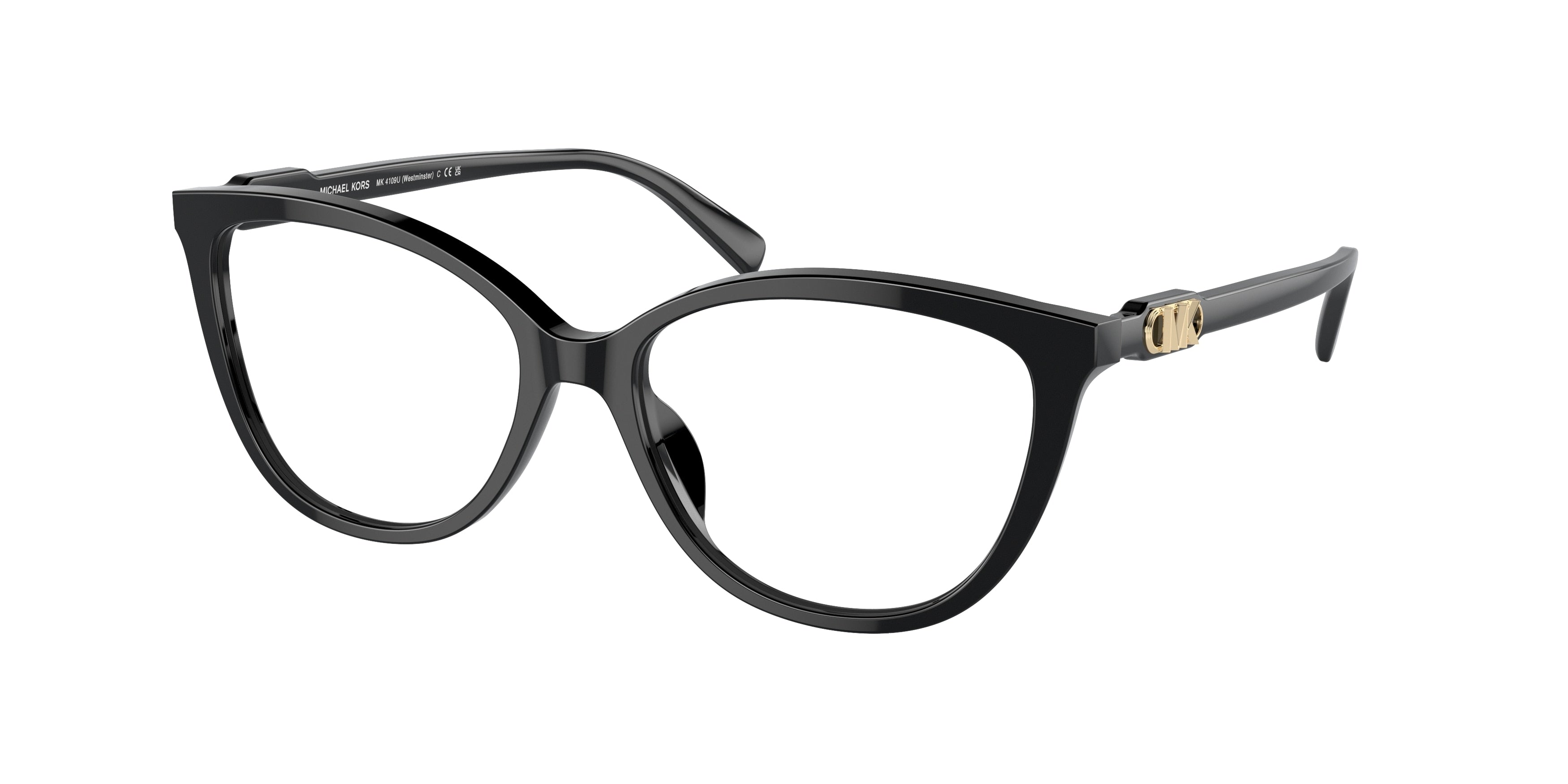 Michael Kors WESTMINSTER MK4109U Cat Eye Eyeglasses  3005-Black 54-140-16 - Color Map Black