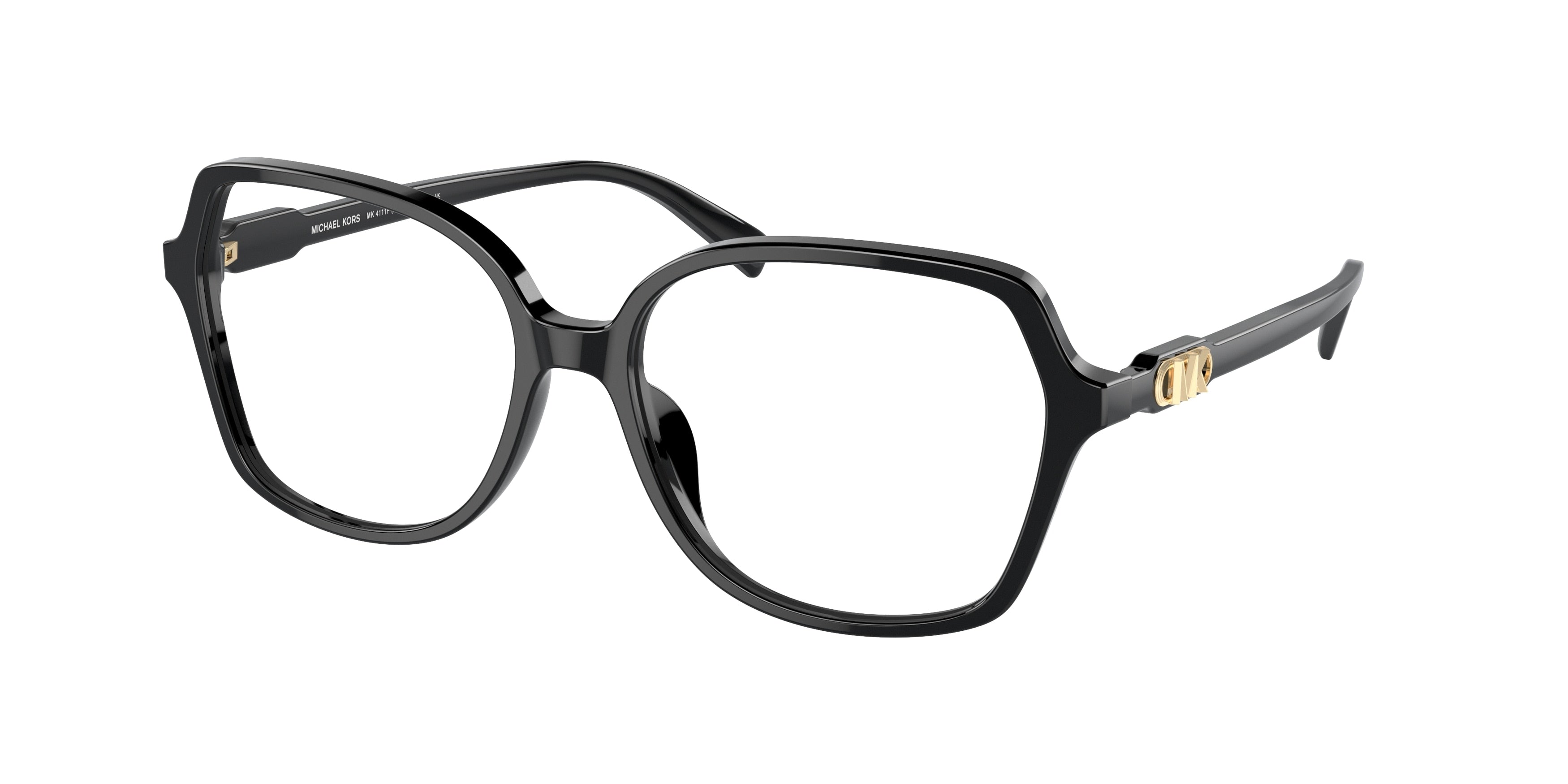 Michael Kors BERNAL MK4111F Square Eyeglasses  3005-Black 58-150-16 - Color Map Black