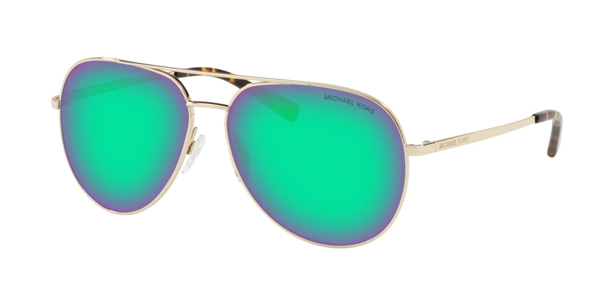 Michael Kors RODINARA MK5009 Pilot Sunglasses  10143R-PALE GOLD 58-13-135 - Color Map gold