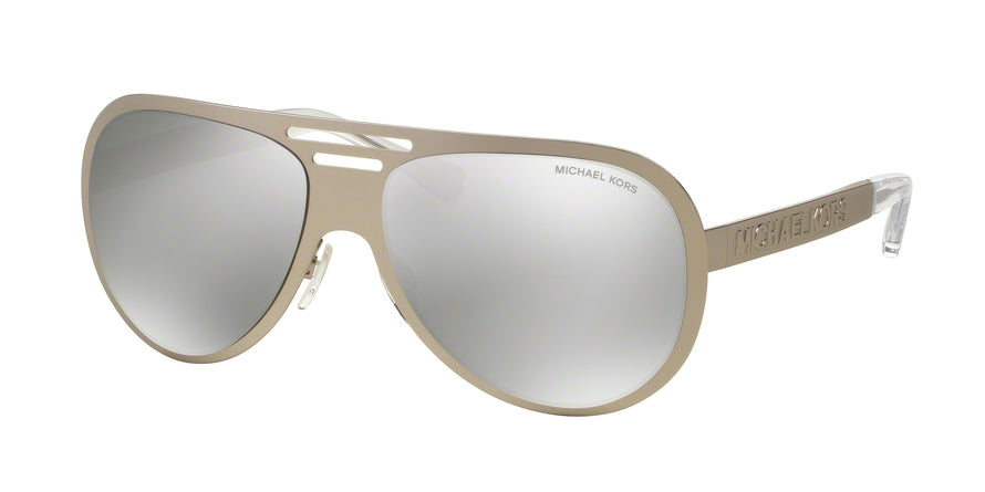 Michael Kors MK5011 Pilot Sunglasses  10636G-SATIN SILVER/SILVER 59-16-140 - Color Map silver