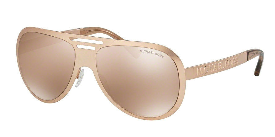 Michael Kors MK5011 Pilot Sunglasses  1064R1-SATIN ROSE GOLD/ROSE GOLD 59-16-140 - Color Map pink