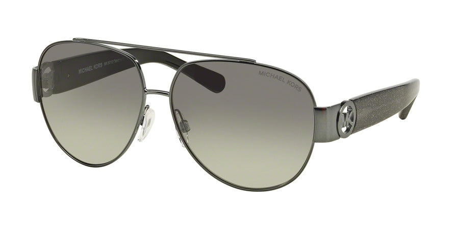 Michael Kors TABITHA II MK5012 Pilot Sunglasses  107111-GUNMETAL/BLACK GLITTER 59-12-135 - Color Map gunmetal