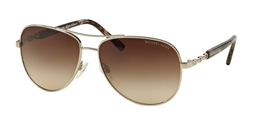 Michael Kors SABINA III MK5014 Pilot Sunglasses  102713-SILVER 59-14-135 - Color Map silver