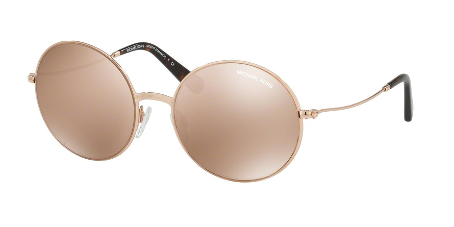 Michael Kors KENDALL II MK5017 Round Sunglasses  1026R1-ROSE GOLD-TONE 55-19-135 - Color Map pink