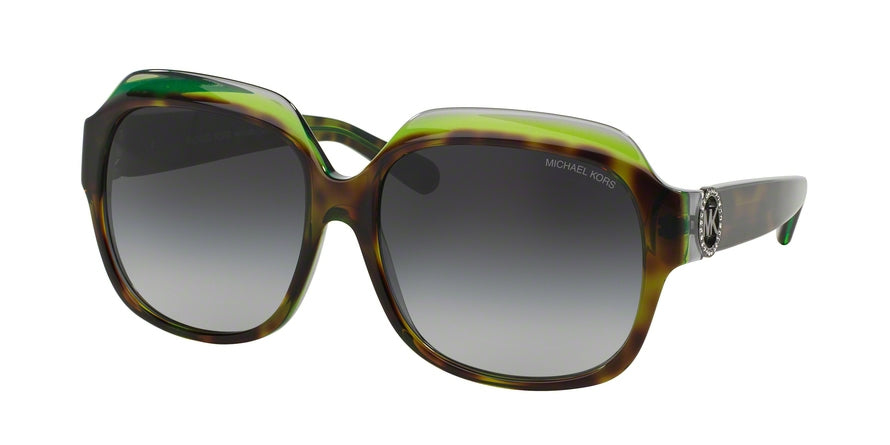 Michael Kors MK6002B Square Sunglasses  300211-TORTOISE/GREEN/GREY 60-16-135 - Color Map havana