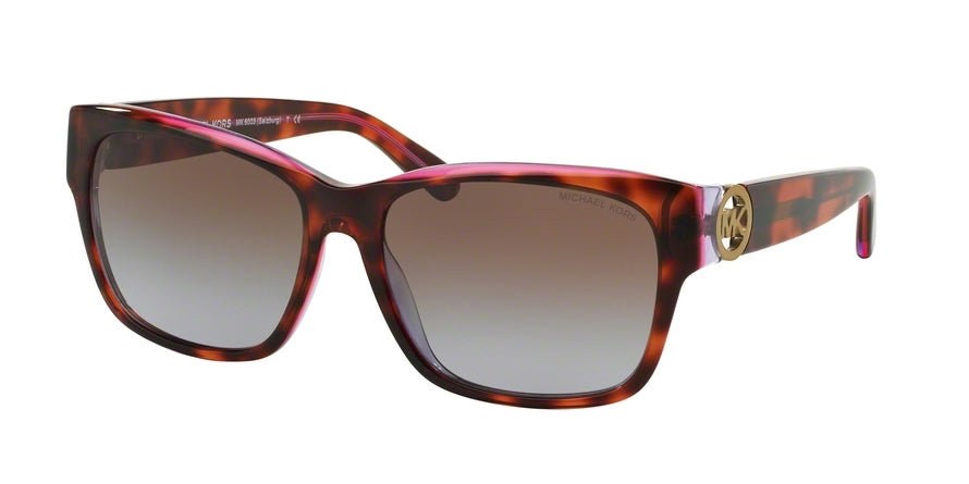 Michael Kors SALZBURG MK6003 Square Sunglasses  300368-TORTOISE/PINK/PURPLE 58-16-135 - Color Map havana