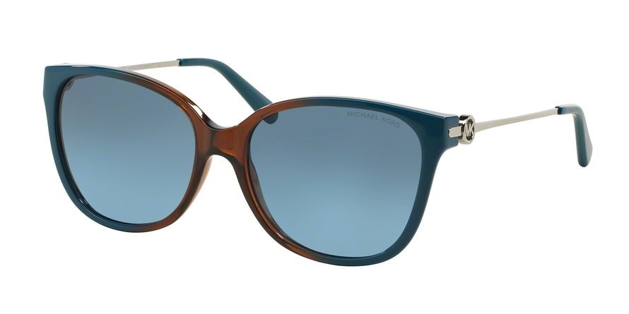 Michael Kors MARRAKESH MK6006 Square Sunglasses  300717-BROWN/BLUE OMBRE 57-16-140 - Color Map brown