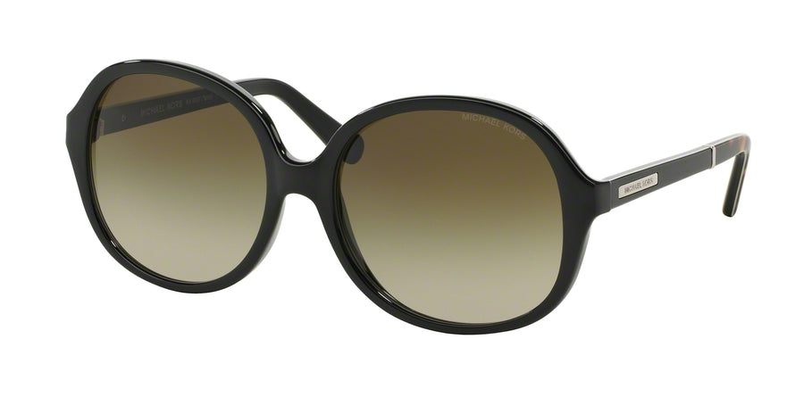 Michael Kors TAHITI MK6007 Round Sunglasses  300913-BLACK DK TORTOISE 58-17-135 - Color Map black